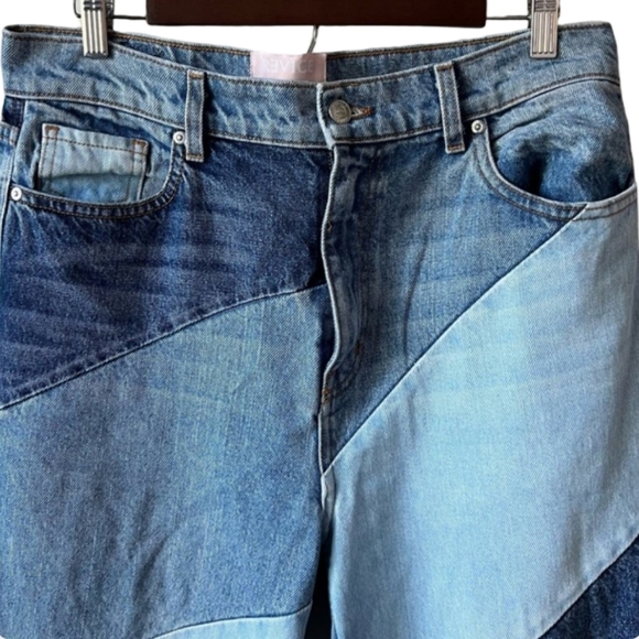 Revice Denim Patchwork High Waist Straight Leg Jeans Size 24 | Y2K Vintage Style - Picture 8 of 15
